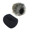 thumbnail image 3 of Bunblic Housse de Microphone Manchon de Microphone Réutilisable Diffusion Studio Micro Professionnel Pratique Pare-Brise pour H5 H6 Gris Blanc, 3 of 8