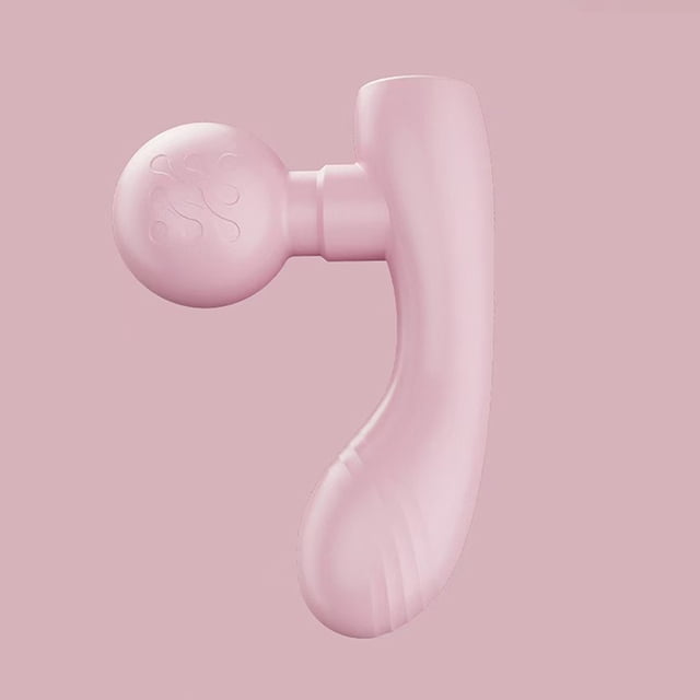 Mini Dual Head Vibrating Massager, Portable Rechargeable Handheld Muscle Relaxation Device for Full Body