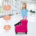 thumbnail image 4 of Eonox Kids Carry-On Luggage with Seat, 20 Inch Children's Travel Suitcase with 4 Spinner Wheels, Large Capacity Rolling Suitcase for Airplane, 4 of 6