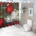 thumbnail image 7 of BCIIG Ornaments Pine Cones Bathroom Shower Curtain Set with Hooks 69"x72, 7 of 7