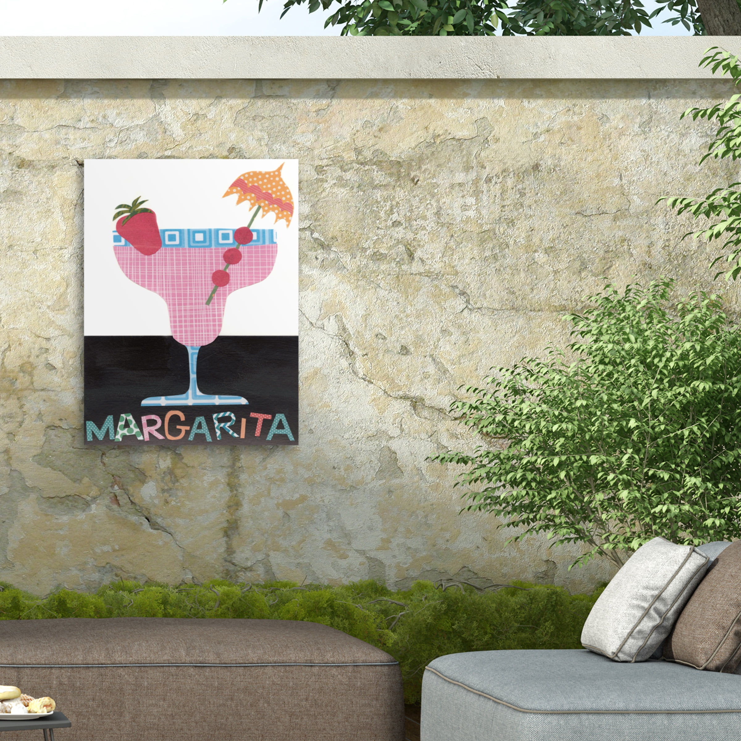 Regina Moore 'Mix Me A Drink IV' Outdoor Canvas 32x24
