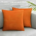 thumbnail image 3 of Acheng Fall Orange Throw Pillow Covers Decorative  Pillow Covers, Soft Burnt Orange Pillowcases for Couch Sofa Bed Living Room, Farmhouse Boho Decor, Accent Cushion Covers White, 3 of 5