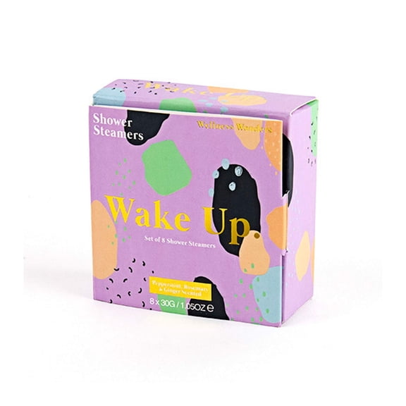 Wellness Wonders Shower Steamer Bombs - Wake Up (Peppermint, Rosemary & Ginger Scent)
