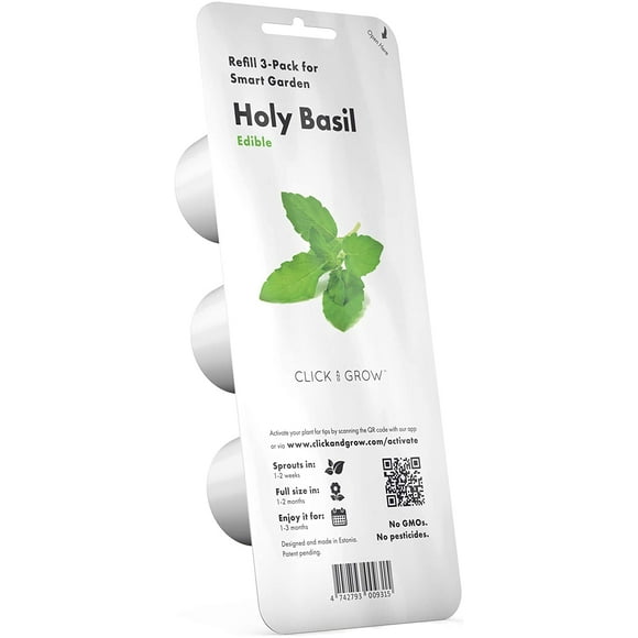 SHIQI-Smart Garden Holy Basil Plant Pods, 3-Pack