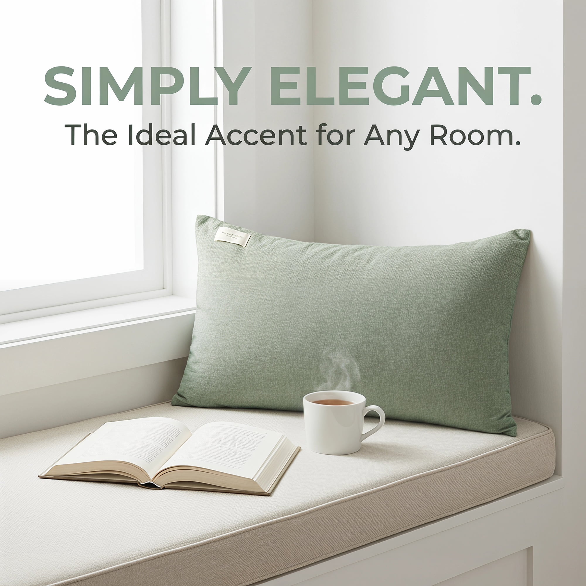Unique Bargains 2Pcs Cotton Wrinkle Resistant Durable Pillowcase Queen Green