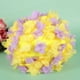 thumbnail image 3 of 1 gorro de natación para mujer, cómodo y transpirable, con diseño de flores 3D, para nadar, para mujeres y niñas (amarillo y morado)., 3 of 5