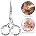 thumbnail image 4 of EXLEAF 5 Pieces Small Straight Tip Nose Hair Scissor for Grooming, Stainless Steel Multi-Purpose Grooming Scissors for Facial Hair Removal And Mustache Beard Eyebrows Ear Nose Trimming, 4 of 6