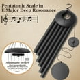 thumbnail image 4 of BSHAPPLUS® 45" Wind Chimes for Outside, Heavy Duty Wind Chimes,Memorial Wind Chimes with 6 Aluminum Tubes for loss of loved one,Home Garden Hanging Decor,Black, 4 of 11