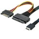 thumbnail image 3 of 2X Gen 4 Oculink SFF-8611 4I A PCIe SFF-8639 U.2 NVMe con Cable de Servidor de Alimentación Macho 15P, 3 of 5