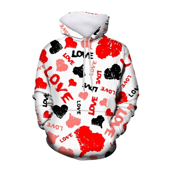 Shachafan Autumn And Winter Valentine's Day Casual Fashion Full Printed Hoodie For Boys And Girls Hoodies Youth Christmas Sweater Baby Boy Sweater