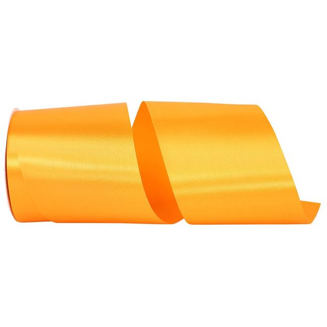 Reliant Ribbon 4700-938-10K 4 in. 50 Yards Single Face Satin Allure Ribbon, Pumpkin