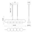 thumbnail image 5 of LP302005MBBG-Alora Lighting-Tagliato - 53W LED Linear Pendant-15.63 Inches Tall and 6.38 Inches Wide, 5 of 7