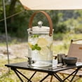 thumbnail image 1 of Dvkptbk cold water jug 2.3L or 3.8L Large Capacity Plastic Water Dispenser Beverage Dispenser with Faucet Ice Lemon Juices Container with Lid Fruit Teapot Lemon Milk Beverage Bucket, 1 of 8