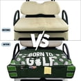 thumbnail image 5 of Uorisanigo Golf Cart Seat Covers with 4 Front Pockets Non-Slip Born to Golf Print Travel Sports Cart Seat Cushion Covers/Towel Blanket for EZGO TXT RXV/Club Car DS Precedent, 5 of 7