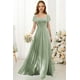 thumbnail image 4 of Vestido de gasa Augday Junior para dama de honor, flor y niña, talla 2, 4 of 7