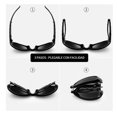 thumbnail image 4 of Lentes De Sol  Wünd Plegables Mujer Retro Uv400 Grandes De Moda Modelo Negro, 4 of 5