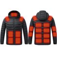 thumbnail image 1 of Electric Heated Cotton Jacket Four Control 21 Zone Battery Powered Winter Coat, 1 of 7