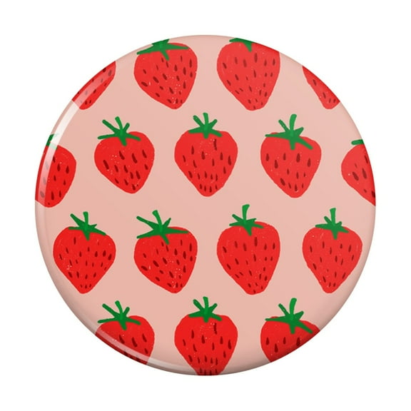 Cute Strawberry Strawberries Pattern Sketchy Kitchen Refrigerator Locker Button Magnet