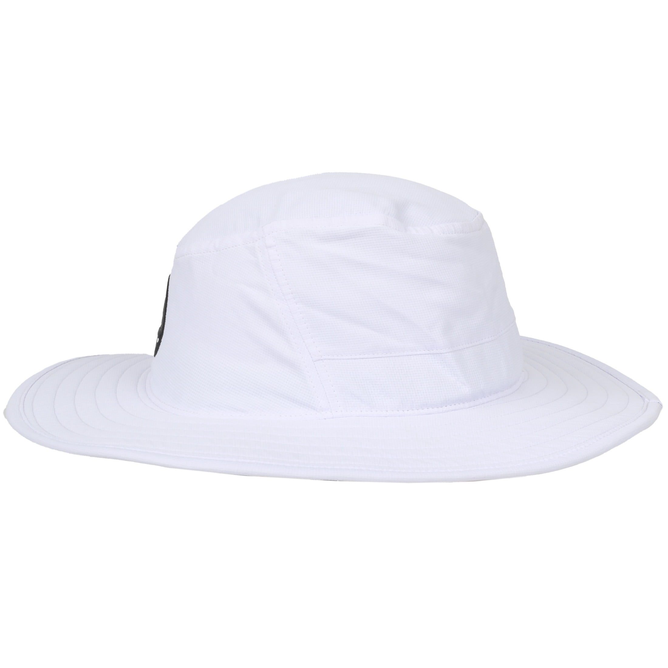 Signatures Golf Sun Hat, Crossed Golf Club Wide Brim Boonie Hat, Performance Fabric, Breathable, Floatable Brim, One Size, Adult, White