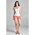thumbnail image 2 of Essential Basic Junior Women Fold Over Low Rise Short Cotton Spandex Yoga Dance, 2 of 7