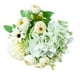 thumbnail image 5 of Adorno floral de imitación para bodas, ideal para fotografía, decoración del hogar. Carrito metálico con ruedas, base de madera, diseño de 2 niveles, plegable y portátil. Flores de resina de, 5 of 6