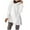 White, variant on VERUGU Womens Oversized Hoodies Casual Side Slit Hooded Sweatshirts Long Sleeve Loose Pullover Fall Winter Outfits with Pocket Brown L