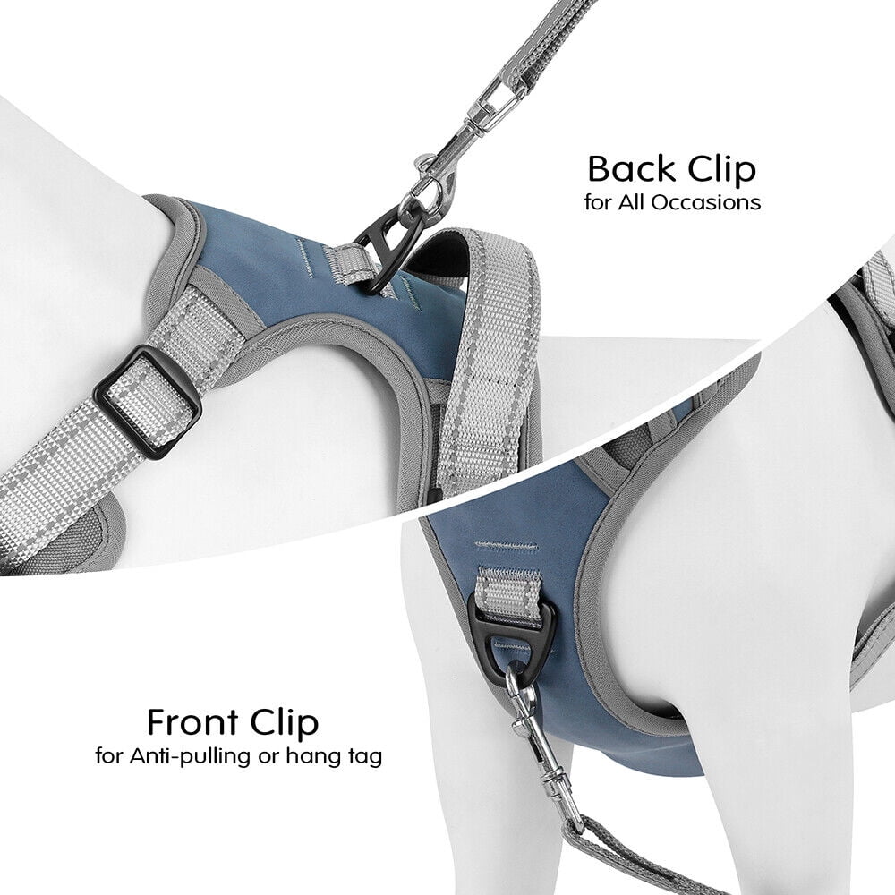 Reflective Dog Harness No Pull Dog Vest Harness With Handle, Breathable Padded Dog Chest Harness Adjustable for Small Medium Large Dog