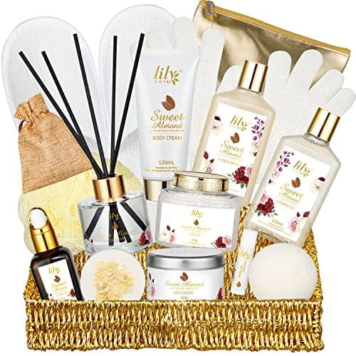 Set de regalo de spa LILY ROY para mujer con 17 piezas, set de regalo para baño y cuerpo