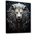 thumbnail image 2 of Designart "Nocturnal Lion Watchers" Animals Lion Floater Framed Canvas Prints, 2 of 5