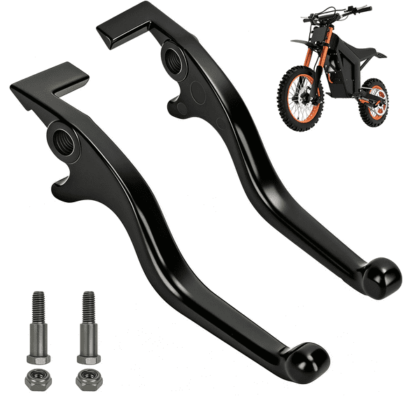 LADYGYM Brake Lever for 10 Pro Soleil01 Electric Dirt Bike,Aluminum Adjustable,Left and Right Brake Handle Lever for In10 Ebike Em5 Electric Bike Motorcycle