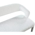 thumbnail image 6 of Meridian Furniture Destiny Cream Boucle Fabric Bench, 6 of 6