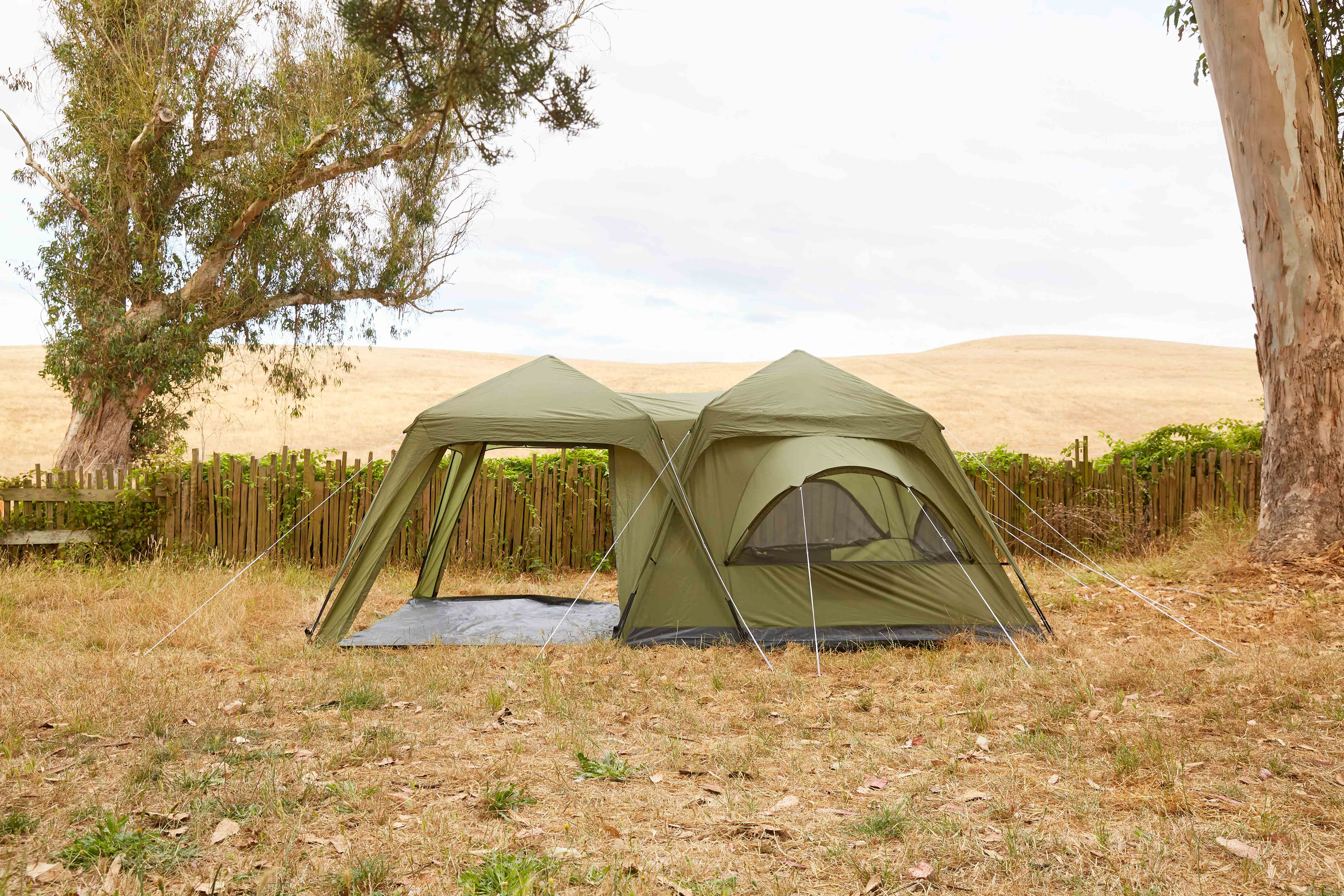 OMNICORE DESIGNS Cabin6Plus Six Person Cabin Tent with Canopy - 10' x 7' Tent / 10' x 7' Canopy Shelter