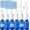 Blue 10Pcs, variant on 10 count Nasal  Bottle, 20ML/0.7OZ 6 count Fine Mist Glass Empty Refillable Nasal  Bottle with 2 count Funnels and 2 count Labels