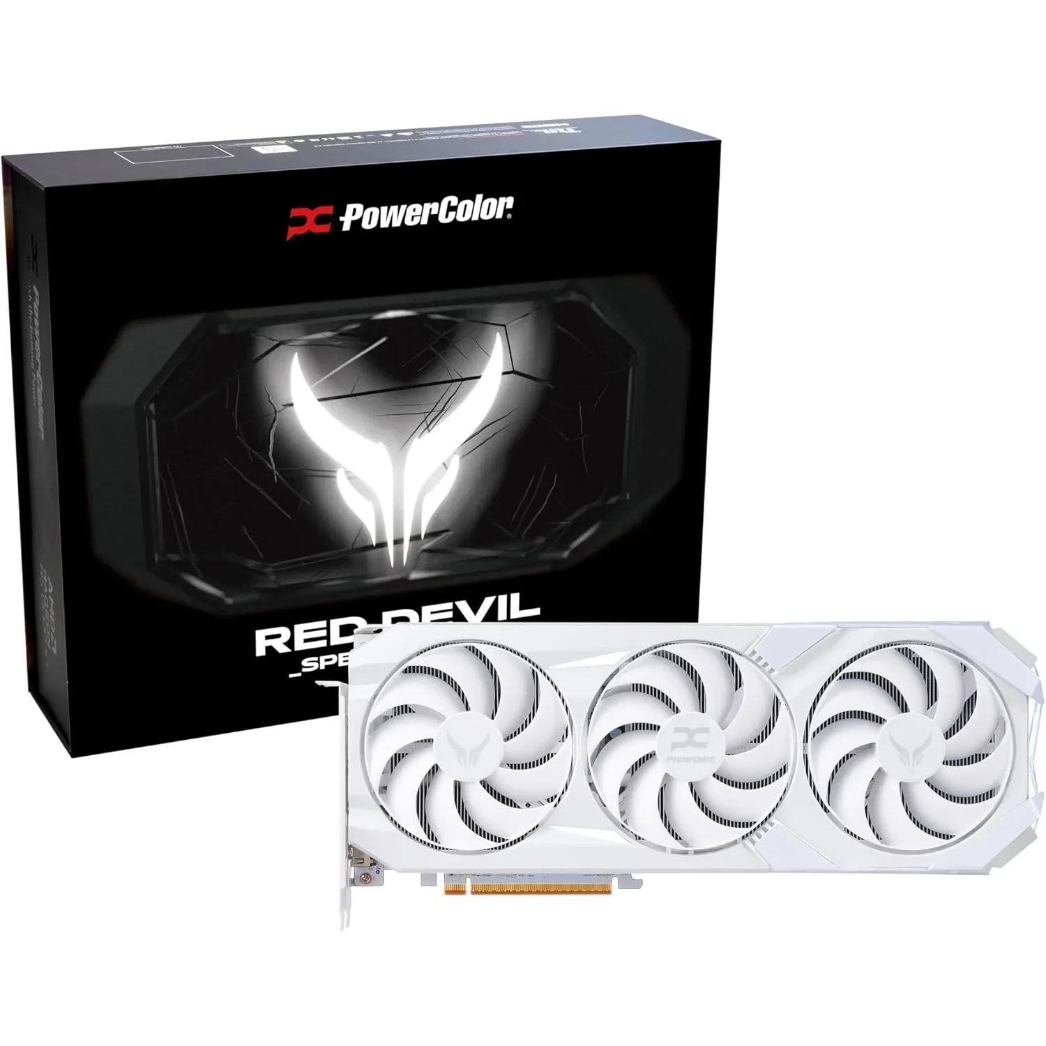 PowerColor Red Devil White Radeon RX 9070 XT 16GB GDDR6 256 bit GPU Graphics Card