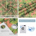 thumbnail image 6 of Blackout Curtains for Bedroom, Palm Tree Tropical Room Darkening Window Drapes for Living Room, Pink Summer Green Botanical Thermal Insulated Grommet Curtains, 52x90 inch, 2 Panels, 6 of 9