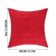 thumbnail image 4 of olkpmnmk Clearance Sale!Pillow Covers,Red Corduroy Decorative Throw Pillow Inch Soft Boho Striped Pillow Modern Farmhouse Christmas Home Decor For Sofa Living Room Couch Bed,Room Decor, 4 of 5