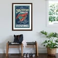 thumbnail image 3 of Art.com Prince Edward Island - Lobster Vintage Sign Art Print by Lantern Press, Brown Frame Wall Art, 32" x 44", 3 of 5