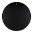 thumbnail image 6 of Kate and Laurel McLean Mid-Century Wood Framed Wall Mirror, 30 inch Diameter, Natural, Decorative Modern Round Mirror, 6 of 7