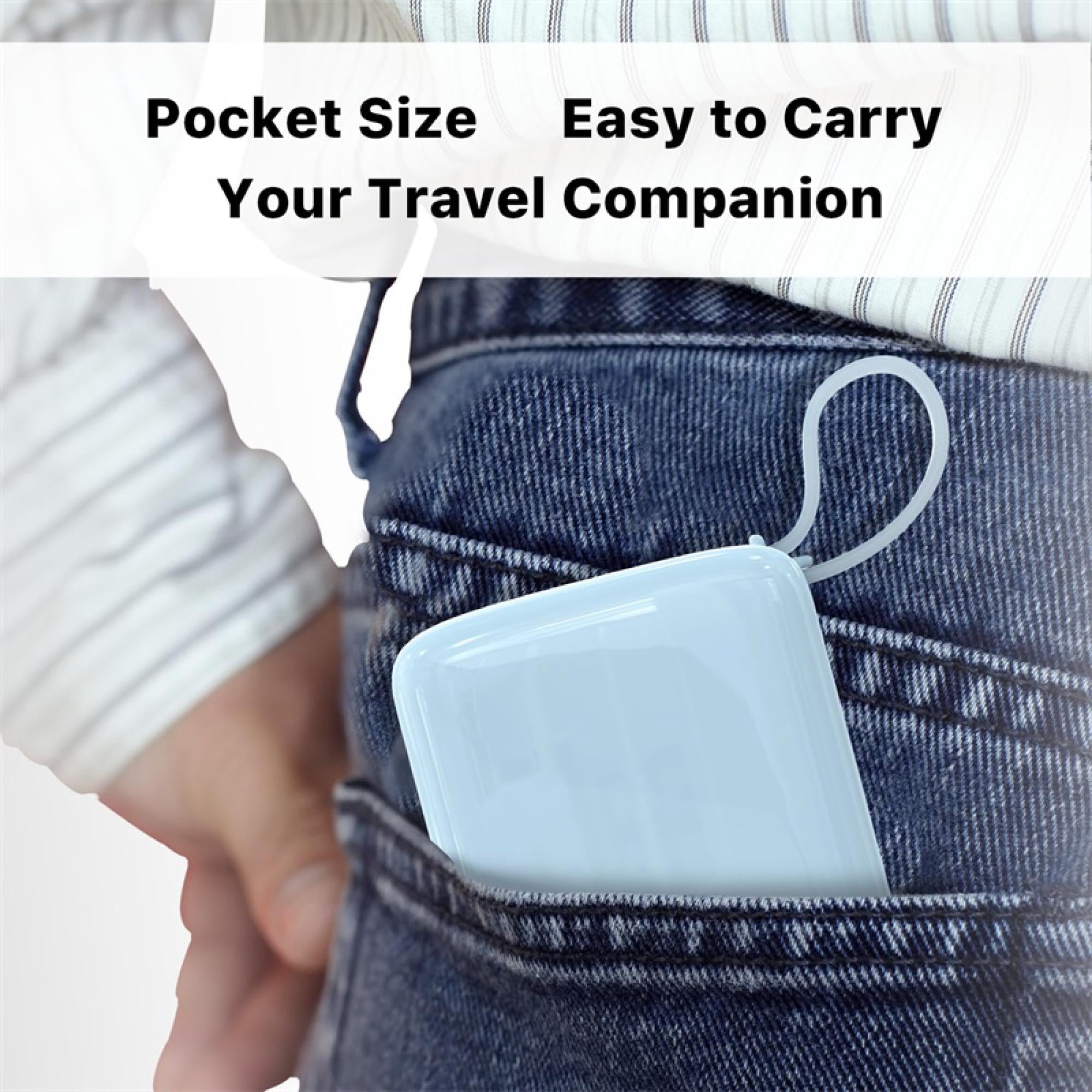 2-Pack 10,000 mAh Portable Power Banks with Built-In USB‑C Cable – Dual Device Charging, Compact Design Combo