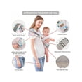 thumbnail image 4 of Baby Sling Carrier, Kind Kompakte Hüftsitz One-Shoulder Carrier Tragbare Leichte Babytrage Sling Hüfte Neugeboren Zum Kleinkind Für Säuglinge Tragen Bis 44 Lbs Ganzjahresriemen, 4 of 7