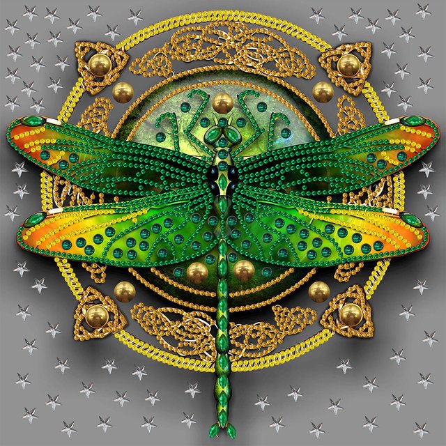 Pintura de diamante 5D DIY Taladro en forma especial parcial Mariposa Libélula FLhrweasw Nuevo