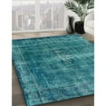 thumbnail image 2 of Ahgly Company Indoor Rectangle Mid-Century Modern Teal Green Oriental Area Rugs, 7' x 10', 2 of 6