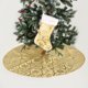 thumbnail image 5 of Moyic Copo de nieve de árbol de Navidad calcetines de decoración de suelo adorno colgante soporte de regalo alfombrilla de suelo media colgante Kits de decoración para fiestas oro Moyic HA007792-01, 5 of 6