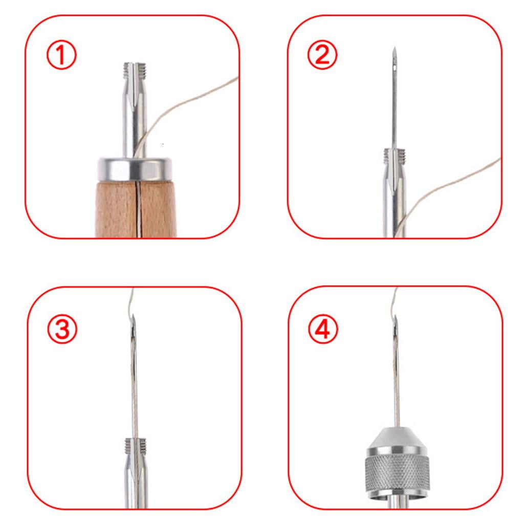 Rvaymup Leather Hand Sewing Stitching Needles, Sewing Thread for Sofa, Backpack, Shoe