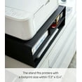 thumbnail image 4 of Yamazaki Home  Rolling Printer Stand, Steel, Holds 59.4 lbs, Minimal Assembly Black, 4 of 8