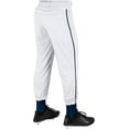 thumbnail image 2 of Champro Triple Crown Classic Baseball Pant w/ Braid White w/ Navy Pipe, 2 of 7