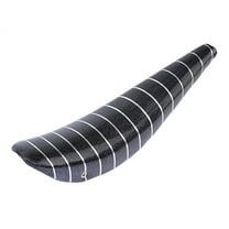 26" Bike Banana Saddle Sparkle Black with Silver Stripe. Banana seat for 26" bikes. Bicycle part for lowrider, cruiser, bike part.