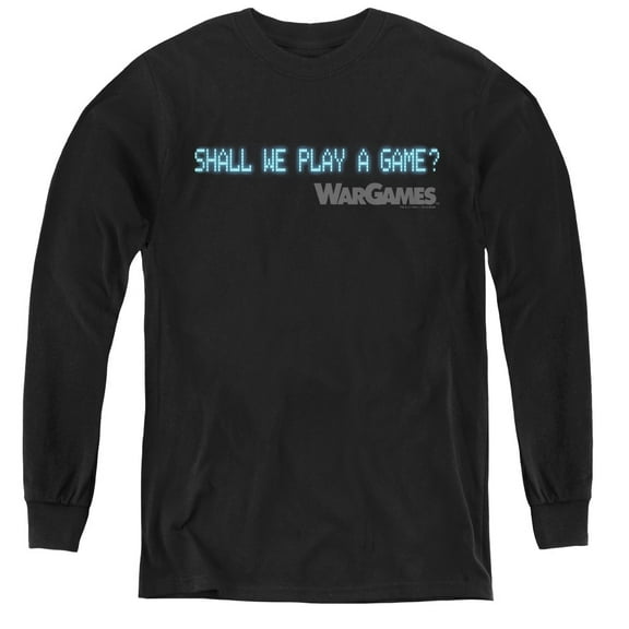 Wargames - Shall We - Youth Long Sleeve Shirt - Small