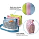 thumbnail image 5 of Bolsas De Concha Para Juguetes De Playa, Bolsa De Playa De Malla, Bolsa De Malla De Concha Marina Para Niños Para Almacenamiento De Frutas, Verduras O Juguetes, 3 Piezas, Verde/Azul/Rosa Jormftte WMXL-243, 5 of 7