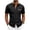 Black, variant on Shirts for Men, Mens Short Sleeve Button Down Shirts Plaid Collar Casual Dress Shirt Lightweight Untucked Beach Tops Navy S